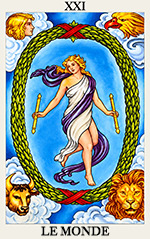 amour tarot Le monde